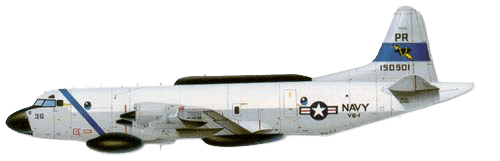 Lockheed Martin EP-3E Aries II profile drawing