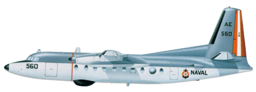 Fokker F-27 Enforcer profile drawing
