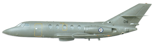 Dassault Falcon 20 / 200 profile drawing