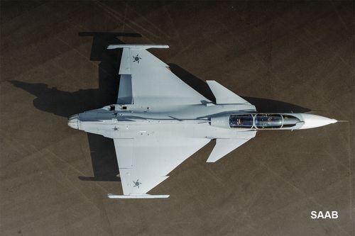 Saab presents first Gripen F
