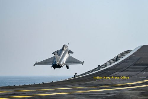 Rafale M Carrier-Based Fighter Made First Landing on Indian Aircraft Carrier INS Vikrant