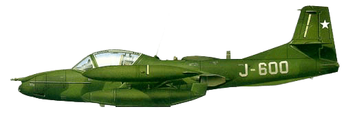 Cessna A-37 Dragonfly profile drawing
