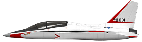 Korean Aerospace Industries T-50 Golden Eagle profile drawing