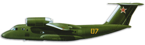 Antonov An-72A Coaler profile drawing