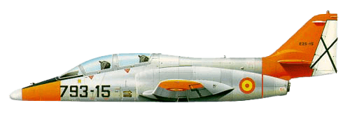 CASA C-101 Aviojet profile drawing