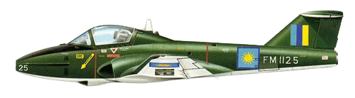 Canadair CL-41 Tutor profile drawing