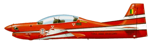 EMBRAER EMB-312 Tucano profile drawing