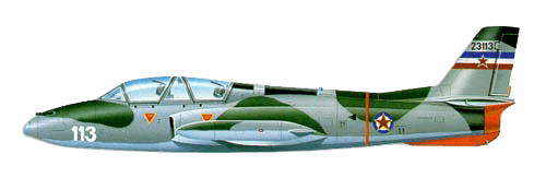 Soko G-2 Galeb profile drawing