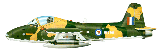 British Aerospace Strikemaster profile drawing