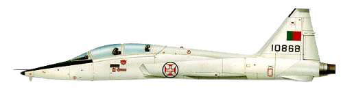 Northrop T-38 Talon profile drawing